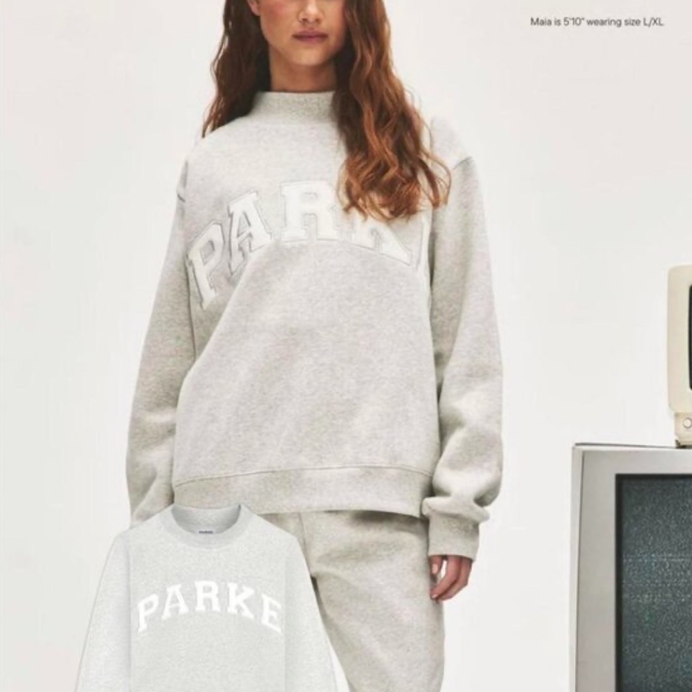 PARKE varsity mockneck sweatshirt